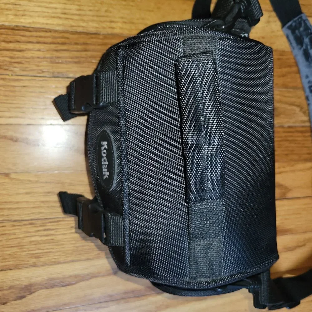 Black Kodak Camera Bag With Strap Inserts